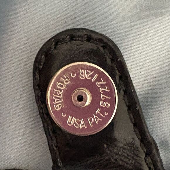 Coach F15658 Black Stitch Signature Leather Framed Carryall KissLock Tote Bag - Picture 9 of 13